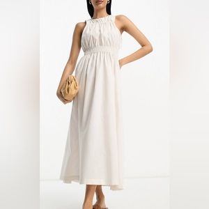 High neck maxi dress